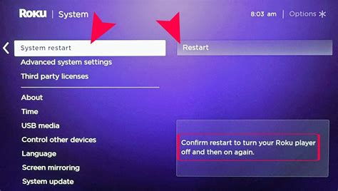 reset roku express|how to restart roku.